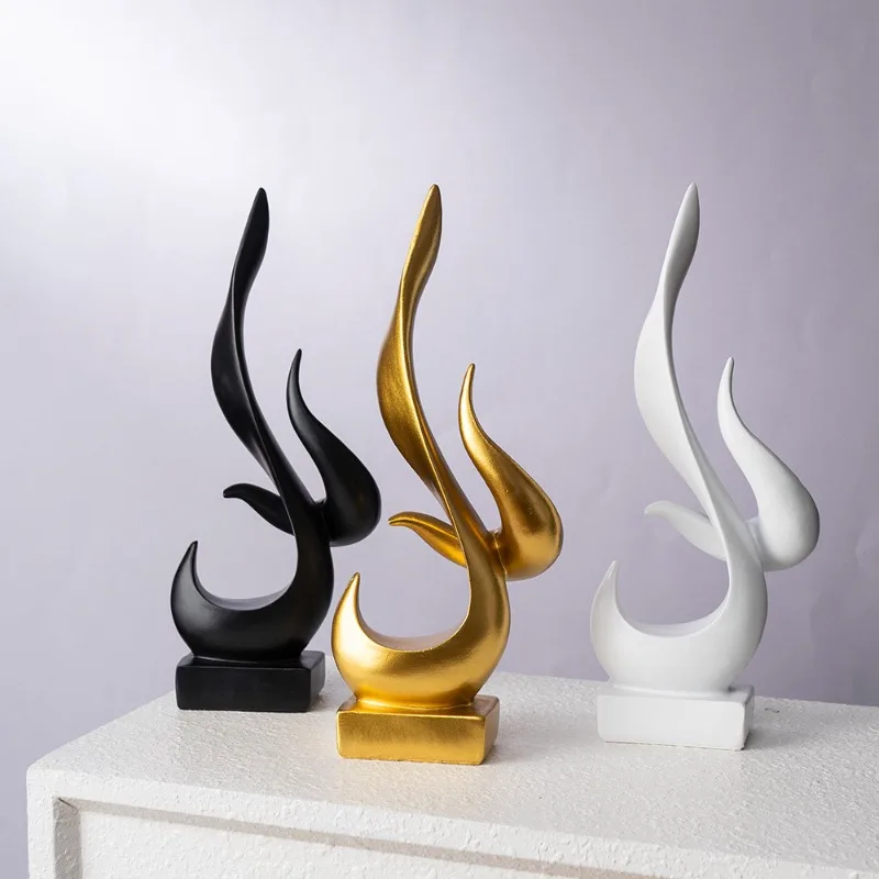 1Pcs Abstract Fire Carving Gold Flame Sculpture Resin Black and White Decoration Modern Pop Art Table Stand Decoration
1Pcs Abstract Fire Carving Gold Flame Sculpture Resin Black and White Decoration Modern Pop Art Table Stand Decoration