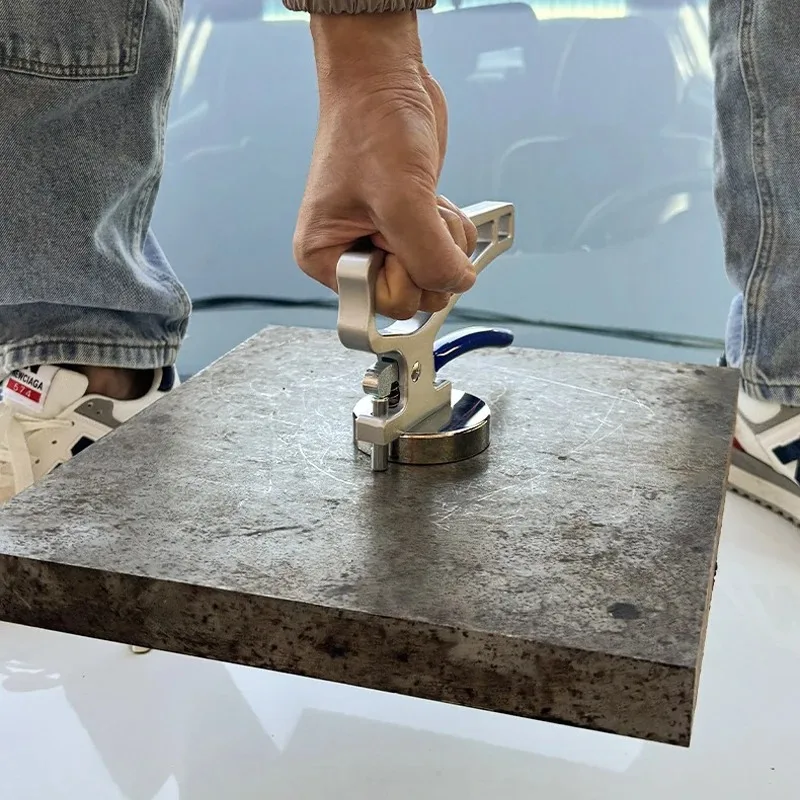 Portable elevator steel mold handling tool, strong magnet suction cup, 30/60KG load magnetic material picker, laser cutting
Portable elevator steel mold handling tool, strong magnet suction cup, 30/60KG load magnetic material picker, laser cutting