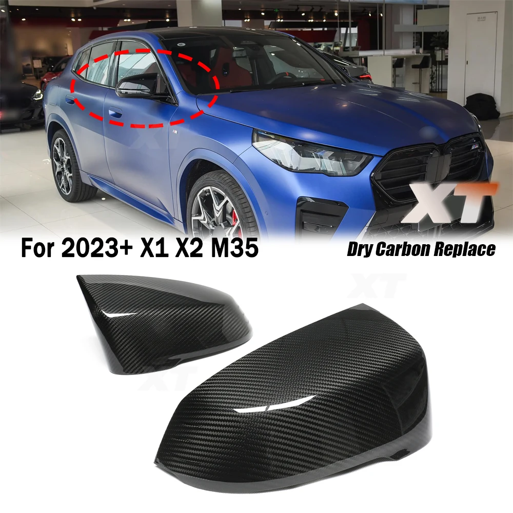 M35 For BMW 2023+ X1 U11 X2 U10 M35i Real Dry Carbon Fiber Side RearView Mirror Cover Horn Caps Replacement LHD car only
M35 For BMW 2023+ X1 U11 X2 U10 M35i Real Dry Carbon Fiber Side RearView Mirror Cover Horn Caps Replacement LHD car only