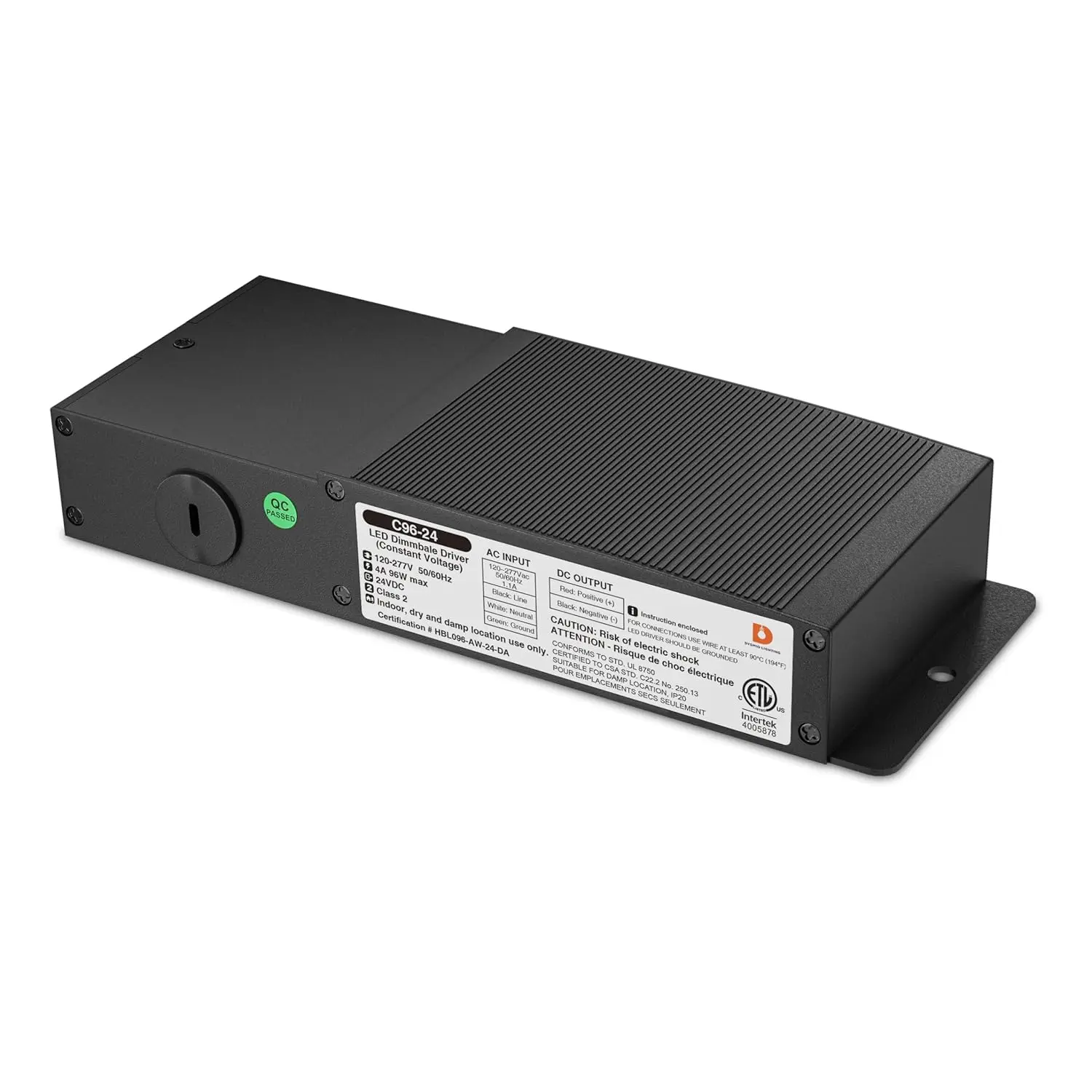 24V DC 96W Dimmable LED Driver for Strip Lights, Compatible with Lutron & Leviton Dimmers, Quiet Power Supply
24V DC 96W Dimmable LED Driver for Strip Lights, Compatible with Lutron & Leviton Dimmers, Quiet Power Supply