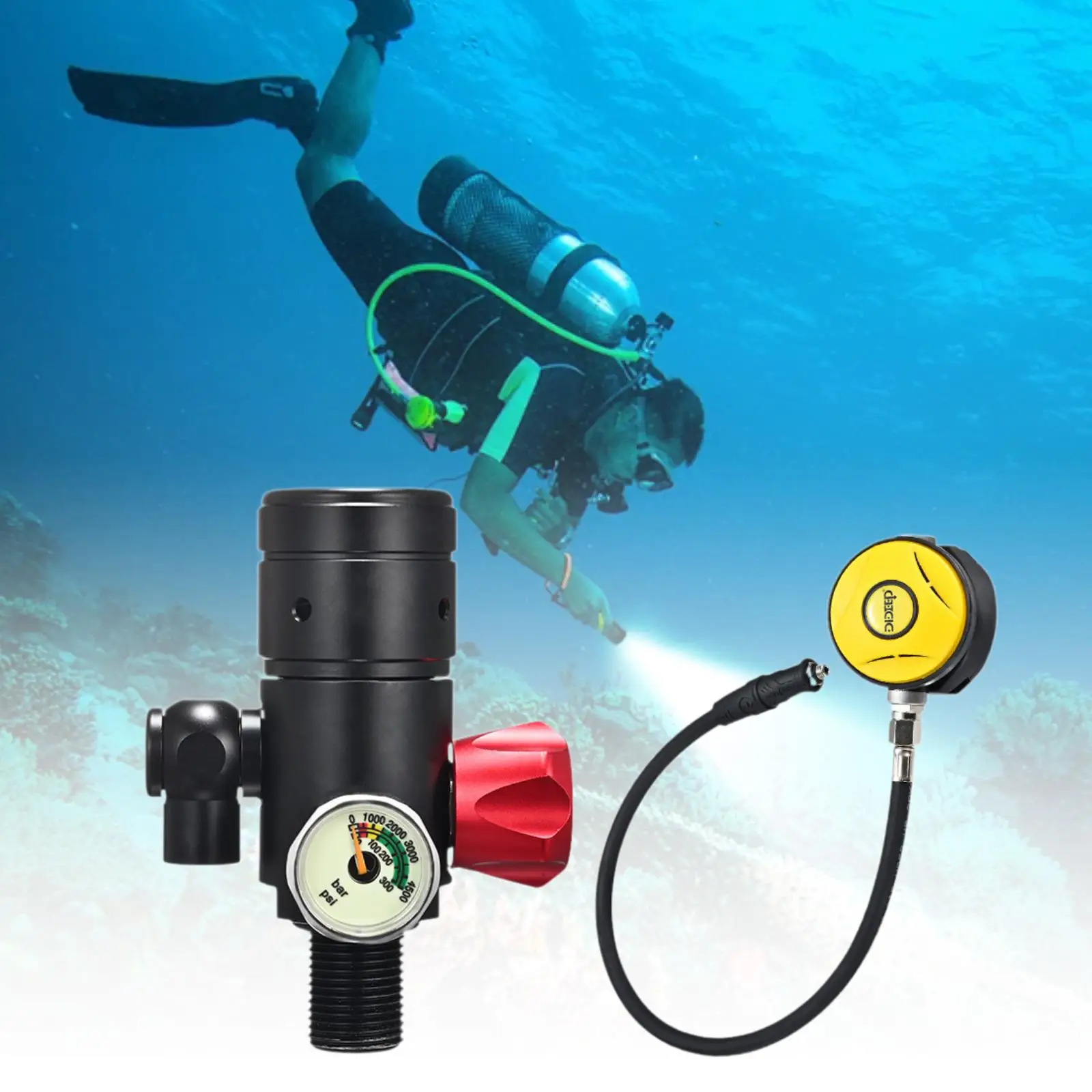 Diving Regulator Set 1l Diving Equipment Flexible Replacement For Beginner Scuba Gear Dive Kit Underwater Exploration
Diving Regulator Set 1l Diving Equipment Flexible Replacement For Beginner Scuba Gear Dive Kit Underwater Exploration