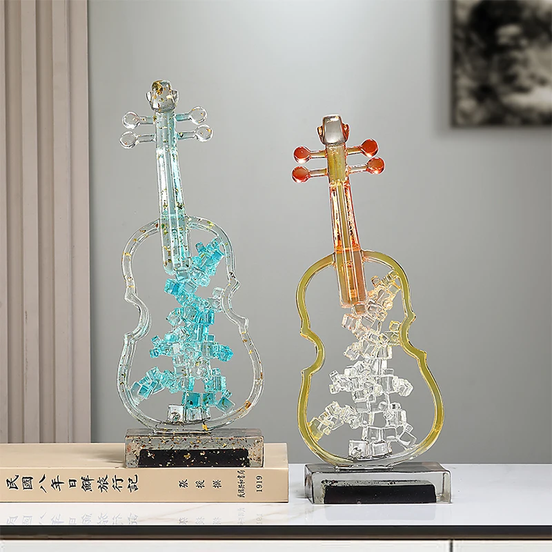 Home Decor Luxury Violin Art Ornament Transparent Resin Sculpture Living Room Foyer TV Cabinet Office Desktop Decoration
Home Decor Luxury Violin Art Ornament Transparent Resin Sculpture Living Room Foyer TV Cabinet Office Desktop Decoration