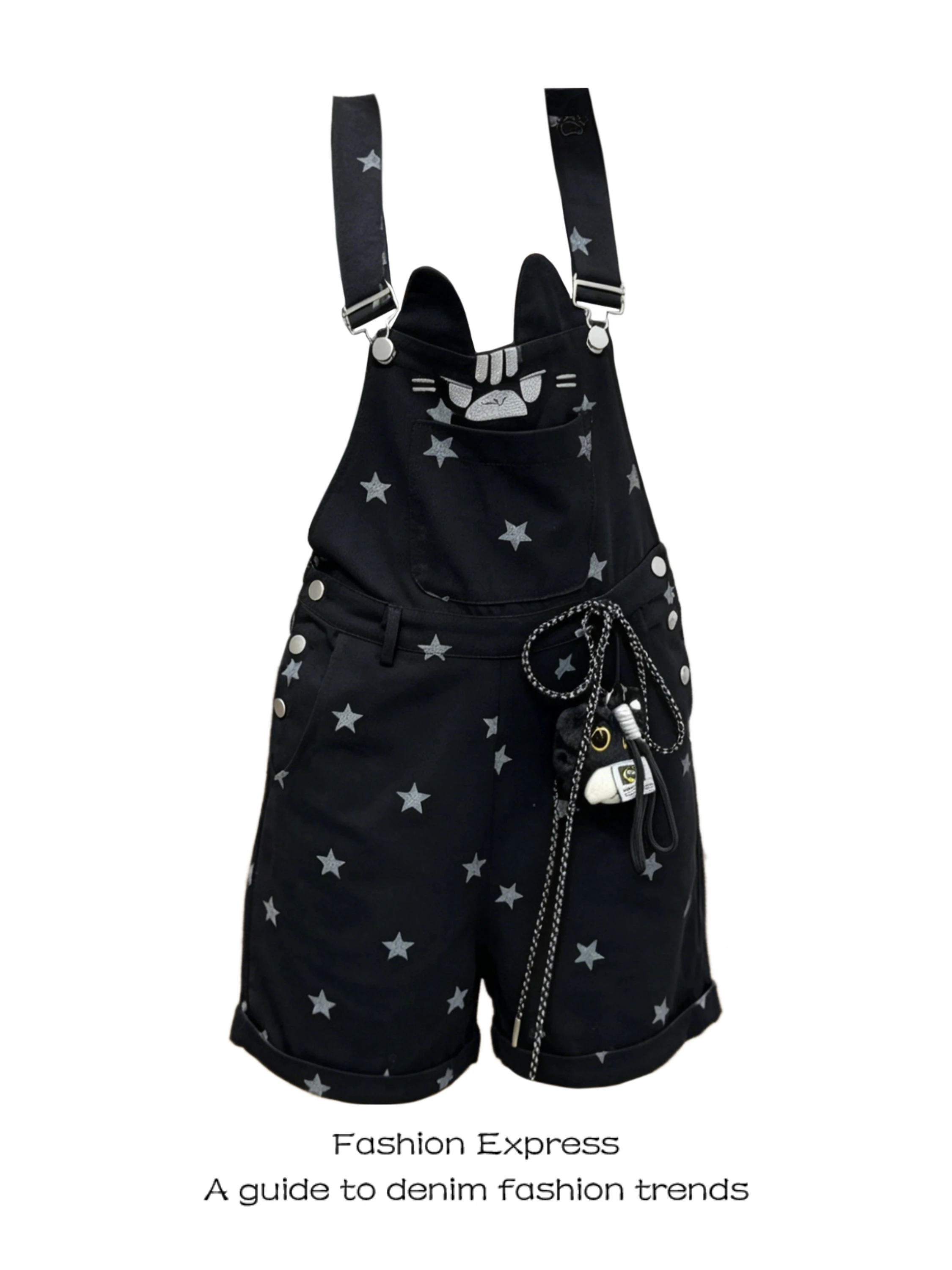 And Star Print Denim Overalls Women's Summer Vintage Loose Straight Leg Age-Defying Cute Casual Pants High Waist Wide Leg
And Star Print Denim Overalls Women's Summer Vintage Loose Straight Leg Age-Defying Cute Casual Pants High Waist Wide Leg
