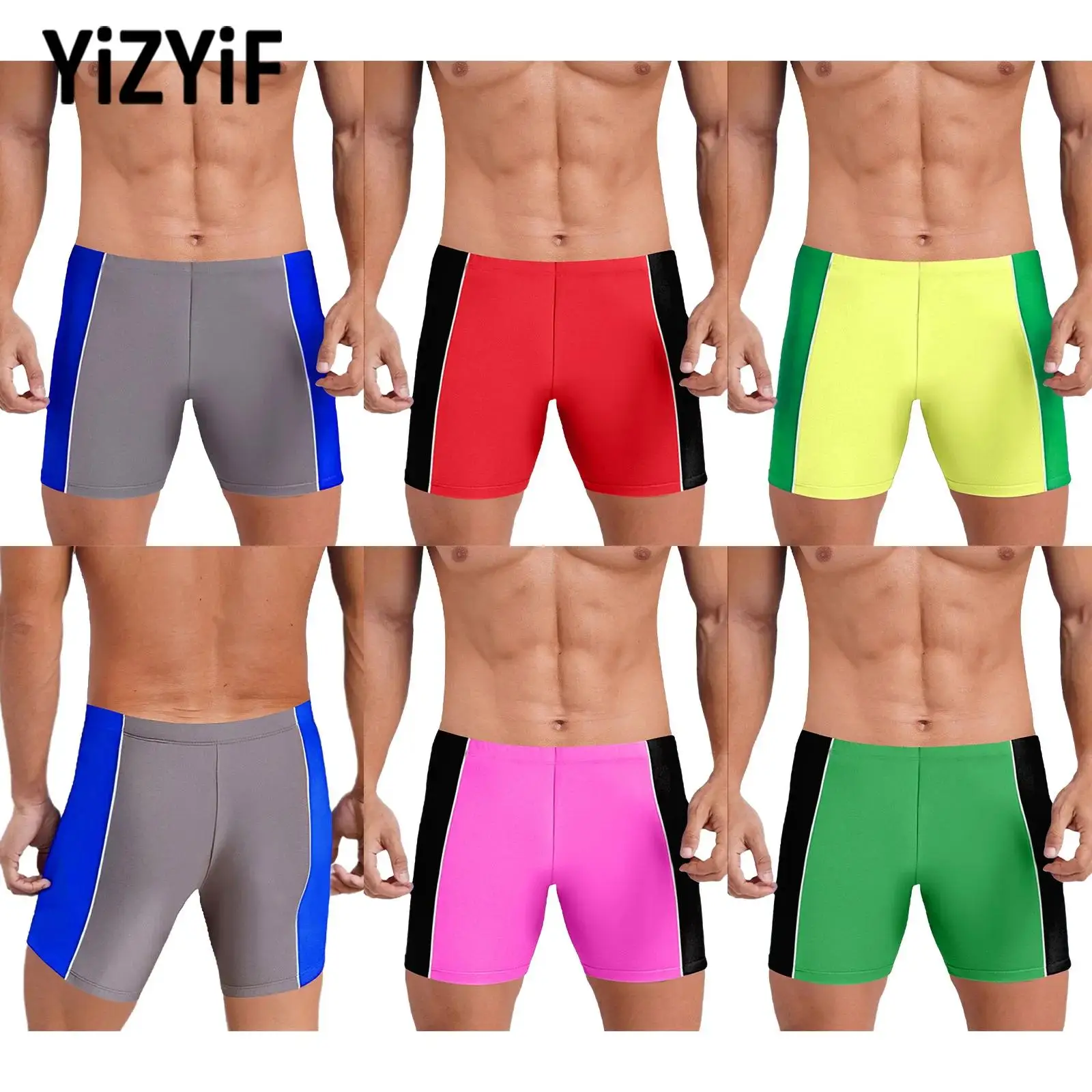 Sports Men's Shorts Breathable Swimwear Stretchy Color Block Shorts Bottom Cycling Running Workout Clothes Beachwear Active Wear
Sports Men's Shorts Breathable Swimwear Stretchy Color Block Shorts Bottom Cycling Running Workout Clothes Beachwear Active Wear