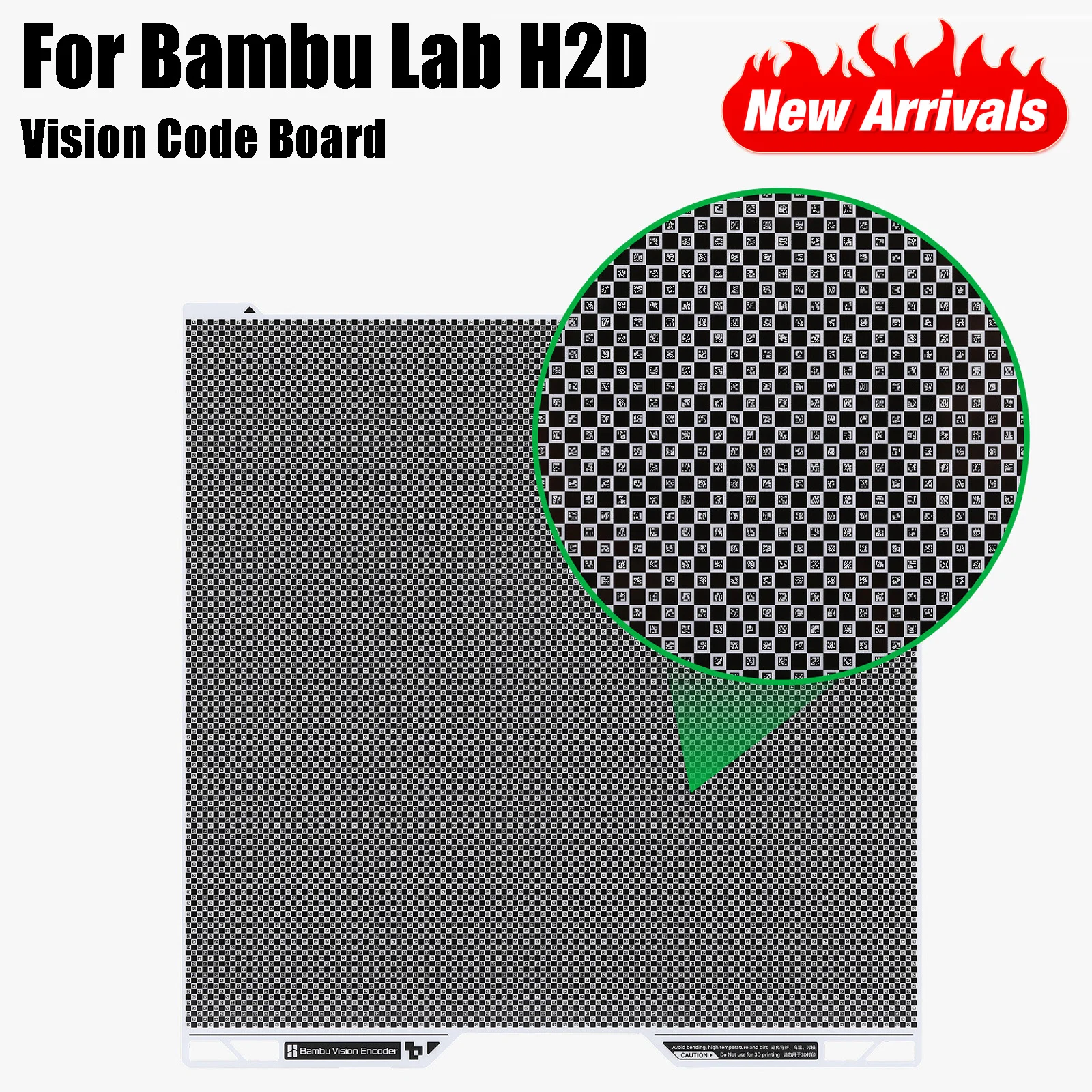 Vision Encoder For Bambu Lab H2D Vision Code Board 50μm Motion Accuracy Advanced Calibration Tool 3D Printer Accessories
Vision Encoder For Bambu Lab H2D Vision Code Board 50μm Motion Accuracy Advanced Calibration Tool 3D Printer Accessories