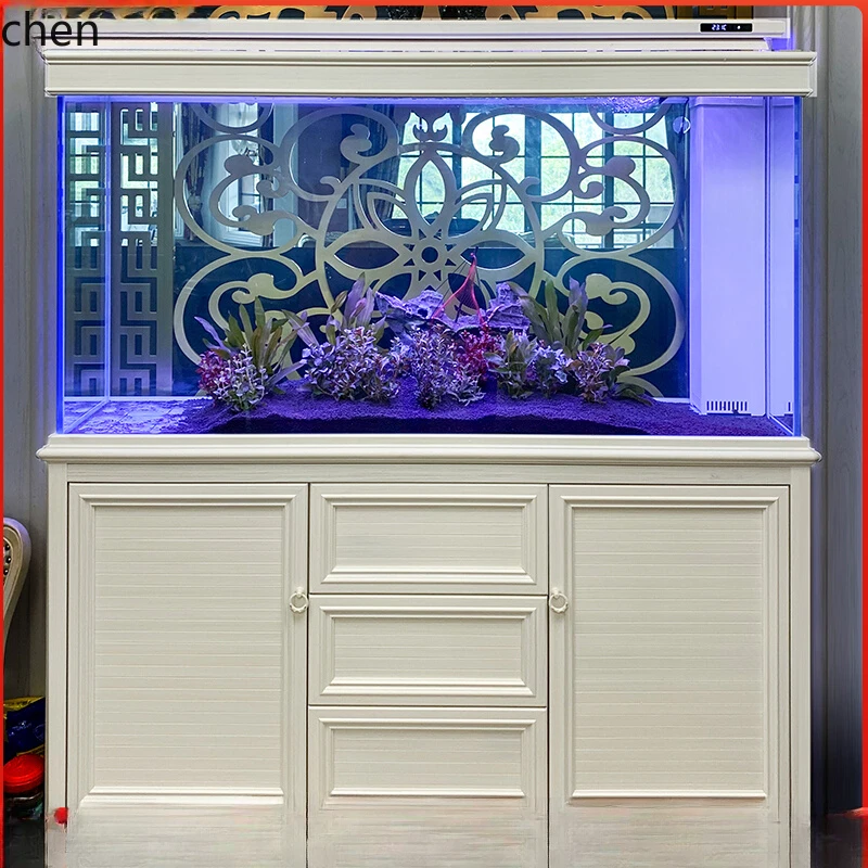 HXL smart fish tank large living room ultra-white glass aquarium bottom filter dragon fish tank free of water change
HXL smart fish tank large living room ultra-white glass aquarium bottom filter dragon fish tank free of water change
