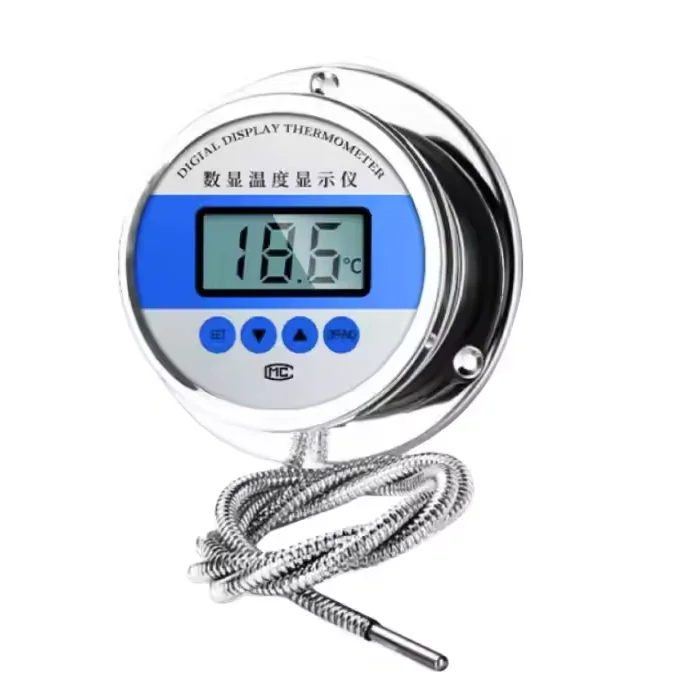 -50~200C Industrial Stainless Steel Steam Vapor Capillary Type Flanged Mechanical Temperature Gauge Gas Pressure Thermometer
-50~200C Industrial Stainless Steel Steam Vapor Capillary Type Flanged Mechanical Temperature Gauge Gas Pressure Thermometer