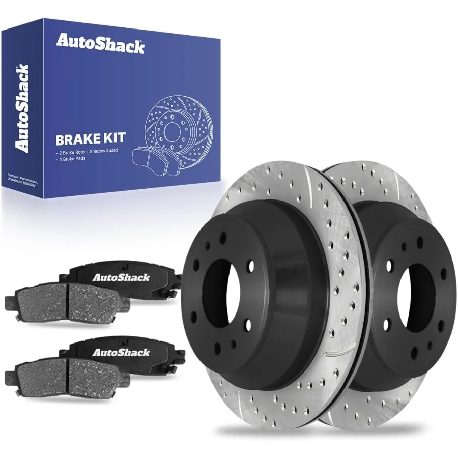 AutoShack 12,8 задние вентилируемые тормозные роторы с прорезями и электронным покрытием + сменный комплект керамических тормозных колодок для Chevrolet T 2002-2009 гг.
AutoShack 12,8 задние вентилируемые тормозные роторы с прорезями и электронным покрытием + сменный комплект керамических тормозных колодок для Chevrolet T 2002-2009 гг.