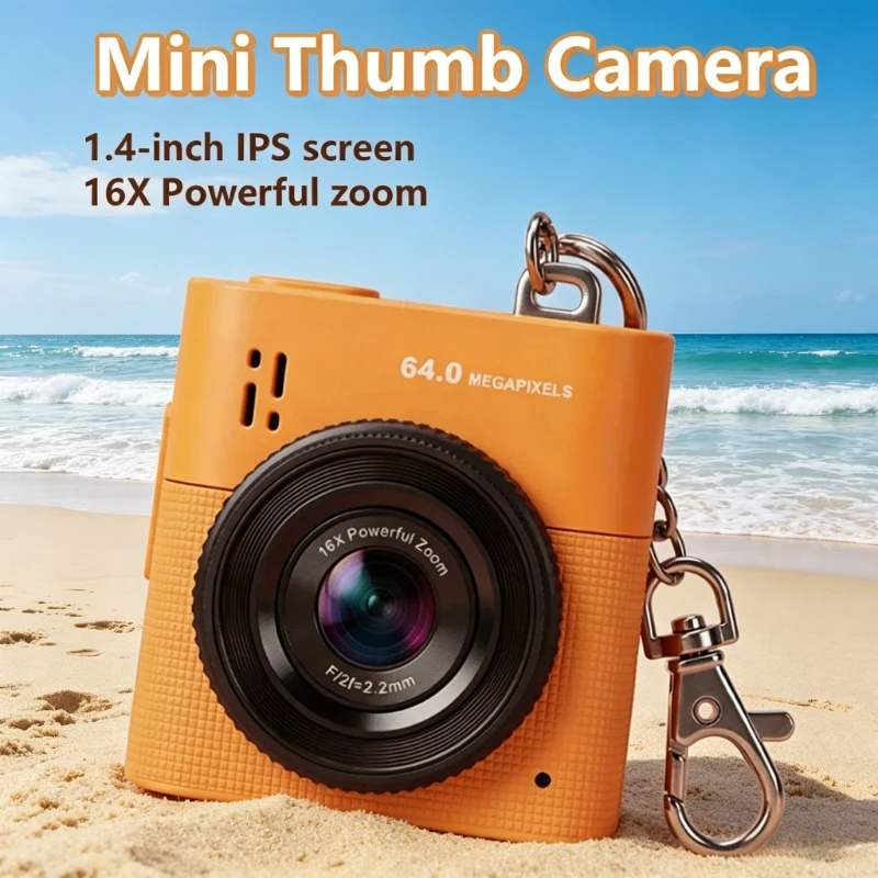 1PC Thumb Camera 64MP 16X Zoom 1.4" IPS Screen HD Portable Mini Camera for Daily Photography Vlog
1PC Thumb Camera 64MP 16X Zoom 1.4" IPS Screen HD Portable Mini Camera for Daily Photography Vlog
