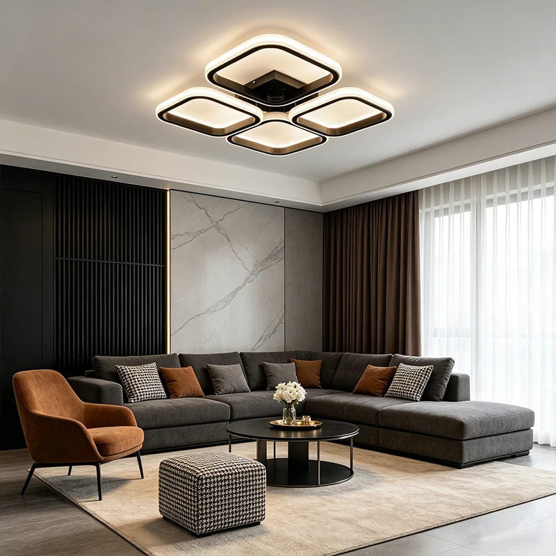 Modern 48W LED Ceiling Lamp Square Aluminium Black/White for Home Decor Living Room Bedroom Restaurant Indoor Lighting Fixtures
Modern 48W LED Ceiling Lamp Square Aluminium Black/White for Home Decor Living Room Bedroom Restaurant Indoor Lighting Fixtures