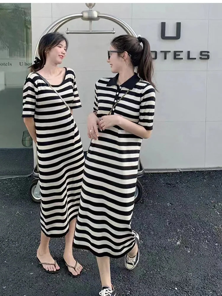 Discounted Mesh Cotton Summer Women's Short-Sleeved Polos Striped Dress Polo Shirt Skirt Casual Long Shirt Top Cardigan Clothing
Discounted Mesh Cotton Summer Women's Short-Sleeved Polos Striped Dress Polo Shirt Skirt Casual Long Shirt Top Cardigan Clothing
