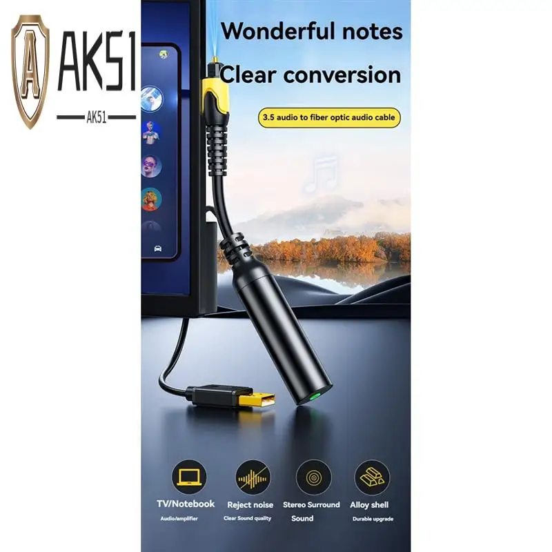 AK51-USB цифровой оптоволоконный аудиокабель с квадратным портом 3,5 мм в SPDIF аудиоконвертер для подключения к аудиоусилителю
AK51-USB цифровой оптоволоконный аудиокабель с квадратным портом 3,5 мм в SPDIF аудиоконвертер для подключения к аудиоусилителю