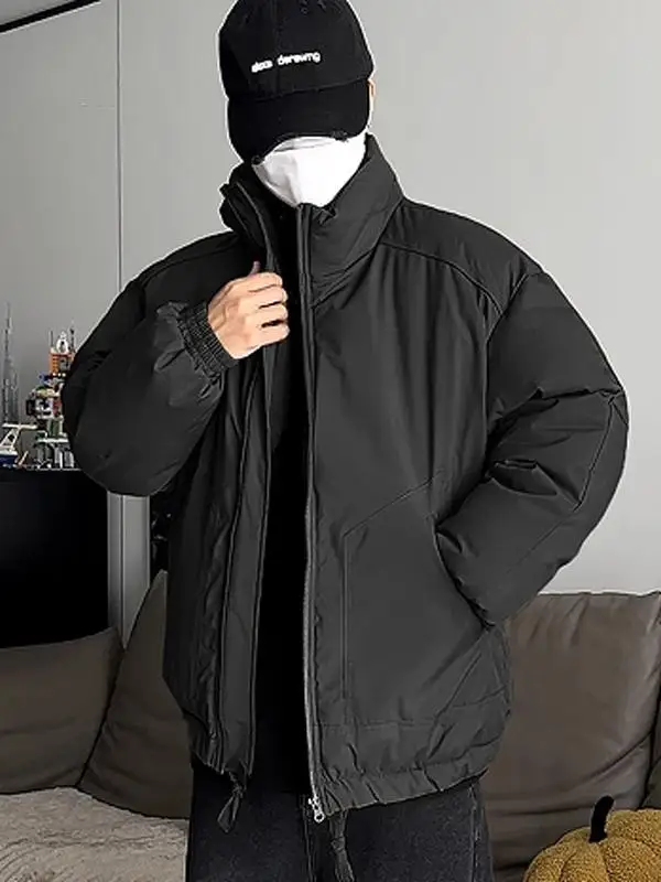 Мужская утепленная хлопковая куртка с воротником-стойкой, зимняя рабочая одежда, модная городская стильная верхняя одежда с длинными рукавами на молнии
Мужская утепленная хлопковая куртка с воротником-стойкой, зимняя рабочая одежда, модная городская стильная верхняя одежда с длинными рукавами на молнии