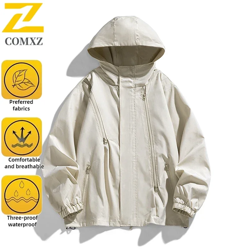 Autumn Windproof Jacket Men's Casual Outdoor Riding Fishing Waterproof Hooded Coat High Quality Harajuku Solid Color Windbreaker
Autumn Windproof Jacket Men's Casual Outdoor Riding Fishing Waterproof Hooded Coat High Quality Harajuku Solid Color Windbreaker