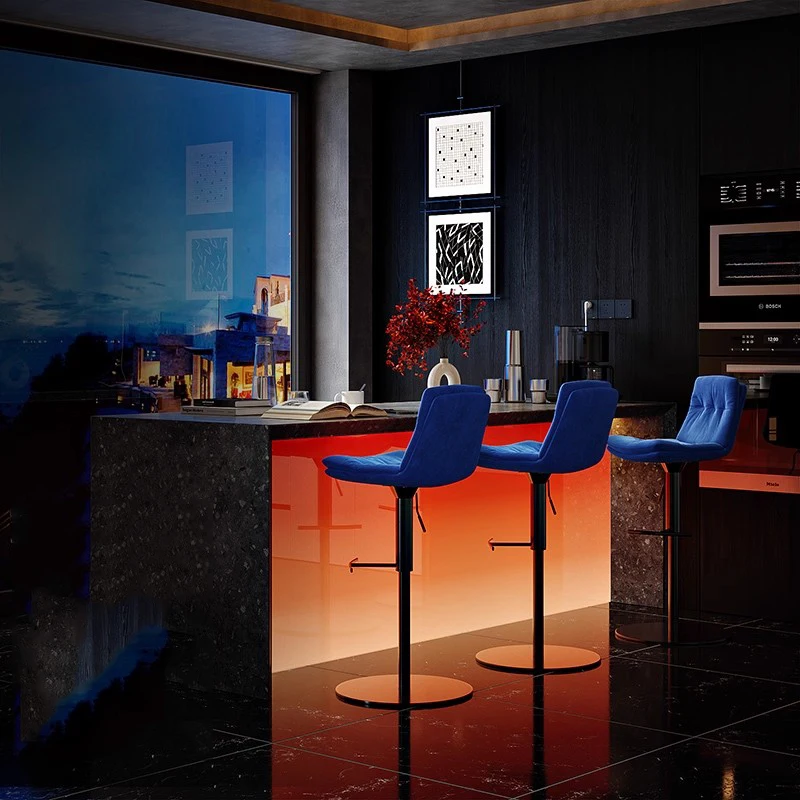 Leather Restaurant Bar Stools Minimalist Swivel Designer Modern With Back Bar Stools Comfortable Soft Banqueta Bar Furniture
Leather Restaurant Bar Stools Minimalist Swivel Designer Modern With Back Bar Stools Comfortable Soft Banqueta Bar Furniture