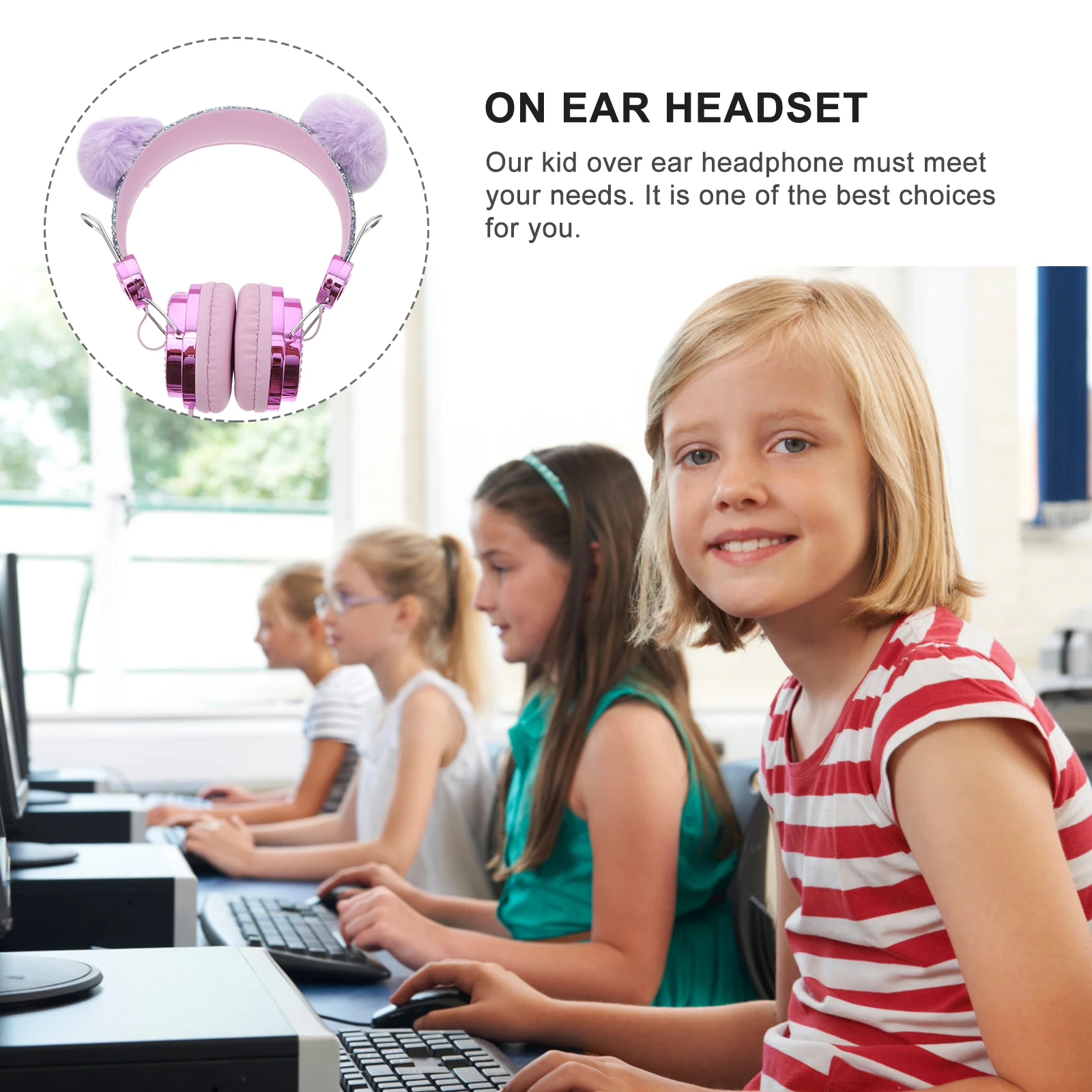 Ear Headphones Kids Over Ear ABS High-fidelity Wired Headset Children Family Gift Shiny Elastic Anti-freezing
Ear Headphones Kids Over Ear ABS High-fidelity Wired Headset Children Family Gift Shiny Elastic Anti-freezing