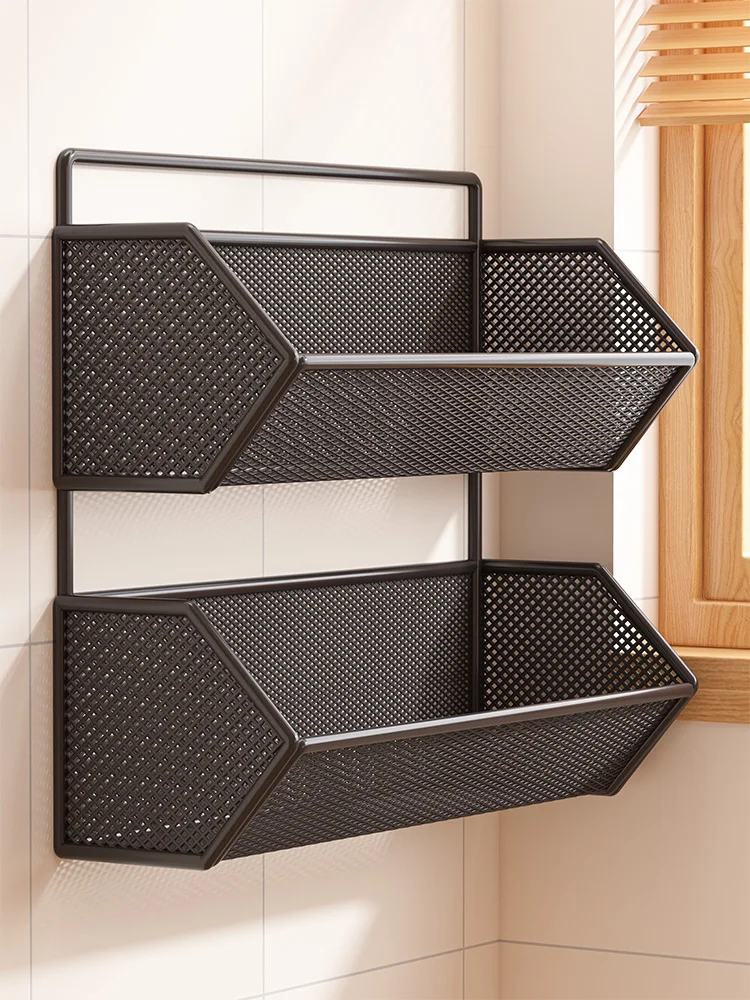 Kitchen Wall-Mounted No-Drill Multi-Functional Spice Drain Basket Storage Ra Nordic Sle Metal Vegetable Fruit Organizer
Kitchen Wall-Mounted No-Drill Multi-Functional Spice Drain Basket Storage Ra Nordic Sle Metal Vegetable Fruit Organizer