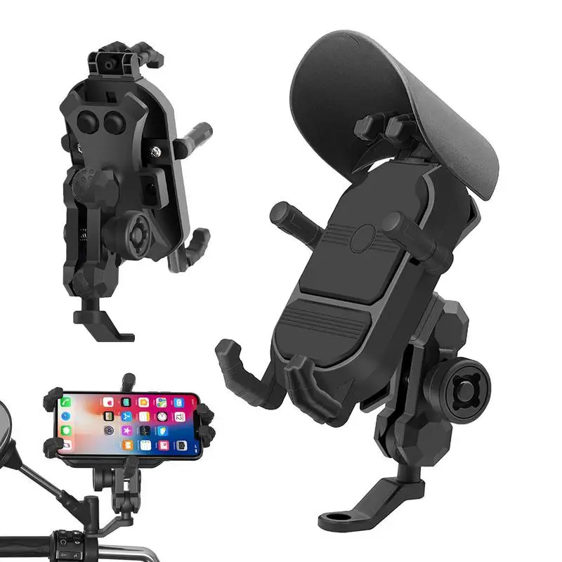 Motorcycle Phone Holder Universal Bike Phone Holder Clip Mobile Stand Shockproof Bracket With Rainproof Hat 360 Rotatable
Motorcycle Phone Holder Universal Bike Phone Holder Clip Mobile Stand Shockproof Bracket With Rainproof Hat 360 Rotatable