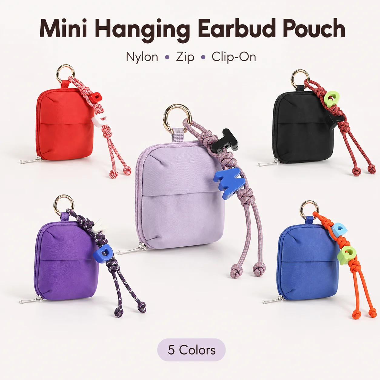 Scandihome Mini Earphone Pouch Bag Charm Colorful Letter Braided Rope Keychain Small Coin Purse Zipper Wallet Backpack Decor
Scandihome Mini Earphone Pouch Bag Charm Colorful Letter Braided Rope Keychain Small Coin Purse Zipper Wallet Backpack Decor