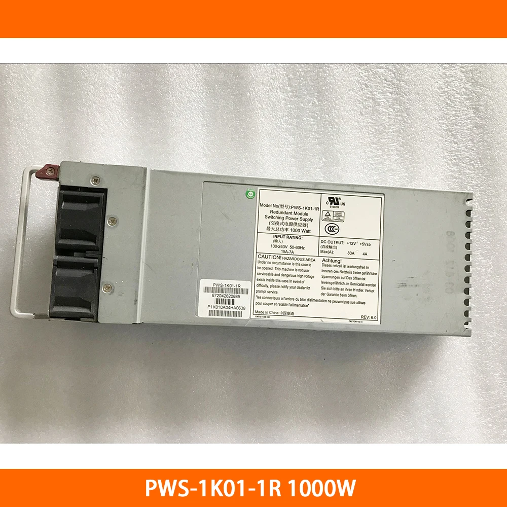 Серверный блок питания для Ablecom PWS-1K01-1R 1000 Вт, полностью протестированный
Серверный блок питания для Ablecom PWS-1K01-1R 1000 Вт, полностью протестированный