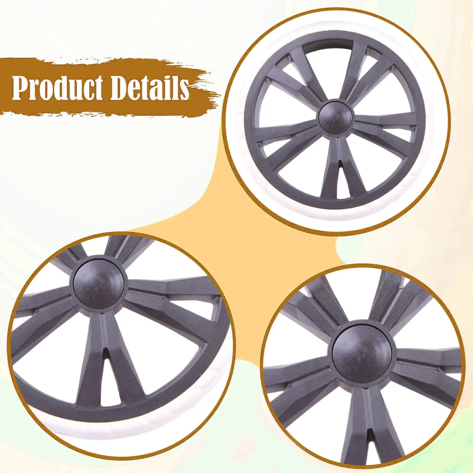 Double Bearing Silent Trolley Wheels Kit Replacement for Foldable Shopping Carts and Heavy Duty Use
Double Bearing Silent Trolley Wheels Kit Replacement for Foldable Shopping Carts and Heavy Duty Use