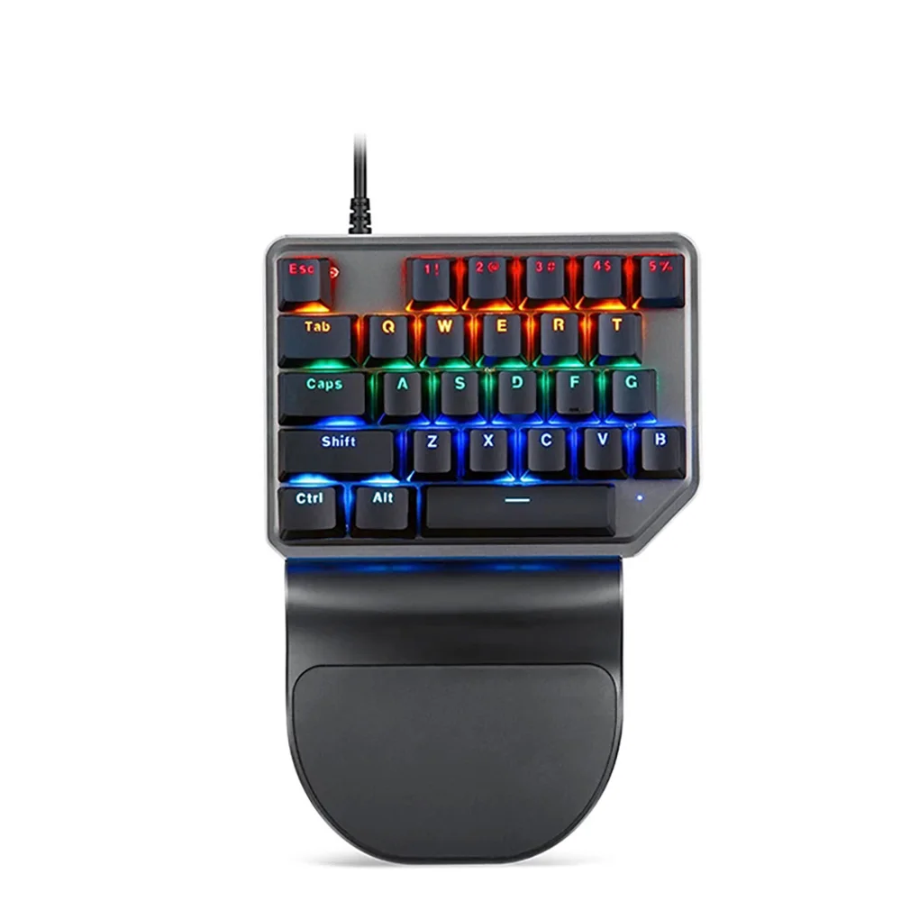 K27 Gaming Mechanical Keyboard 27 Keys Wired LED Backlight Single Handed Numpad Computer Keypad Motospeed Keyboard For Laptop
K27 Gaming Mechanical Keyboard 27 Keys Wired LED Backlight Single Handed Numpad Computer Keypad Motospeed Keyboard For Laptop