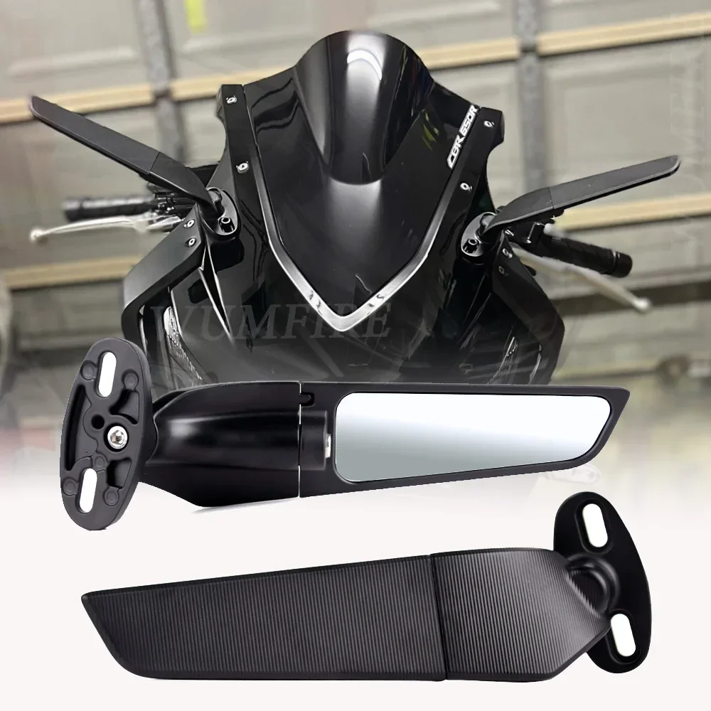 For Honda CBR1000RR CBR600RR CBR 250R 300R 400RR 500R Motorcycle Mirror Modified Wind Wing Adjustable Rotating Rearview Mirror
For Honda CBR1000RR CBR600RR CBR 250R 300R 400RR 500R Motorcycle Mirror Modified Wind Wing Adjustable Rotating Rearview Mirror