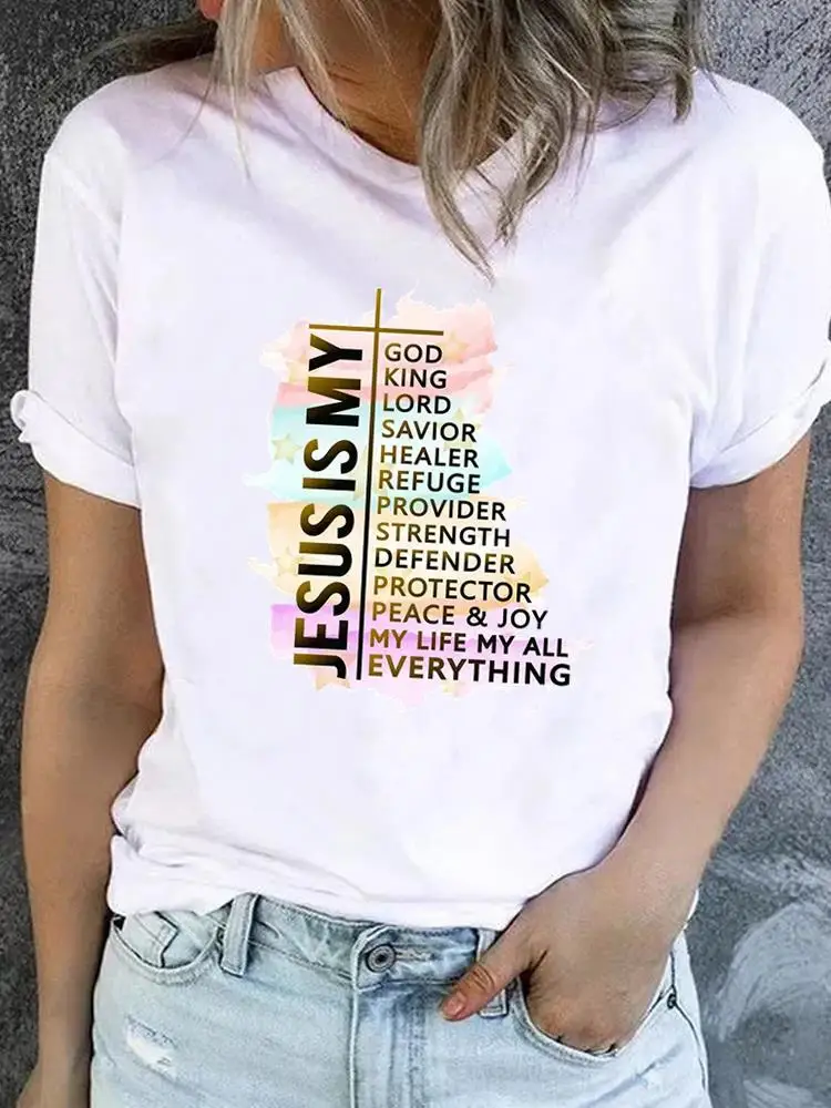 Faith Style Letter Trend Cute Tee Clothes Fashion Print T Shirt Women Clothing Short Sleeve Top Basic Graphic T-shirts
Faith Style Letter Trend Cute Tee Clothes Fashion Print T Shirt Women Clothing Short Sleeve Top Basic Graphic T-shirts