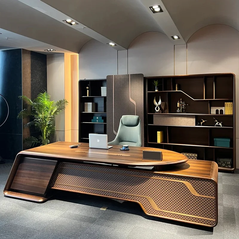 Corner Organizer Computer Desks Light Luxury Design High End Reception Office Desk Unique European Mesa De Escritorio Furniture
Corner Organizer Computer Desks Light Luxury Design High End Reception Office Desk Unique European Mesa De Escritorio Furniture