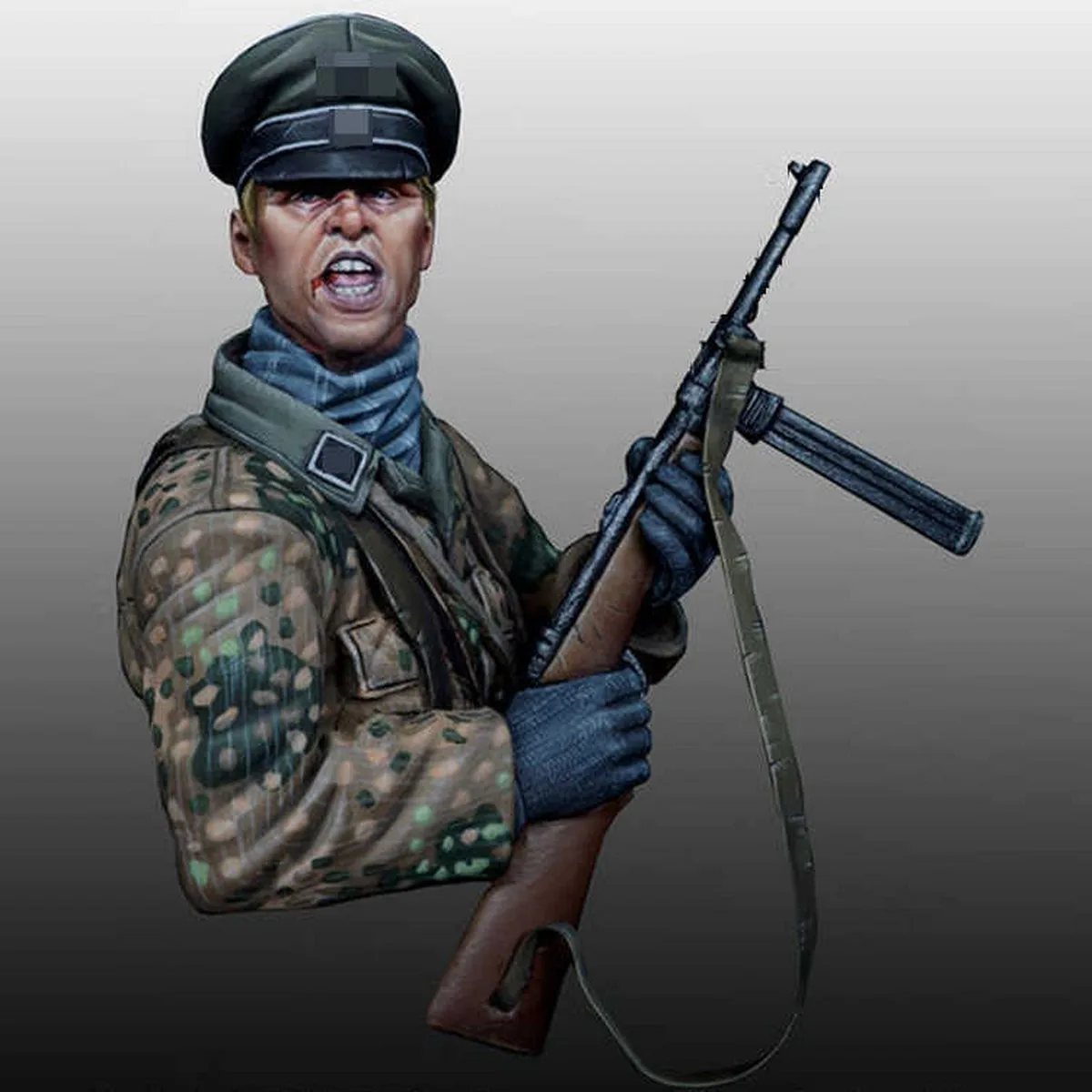 1/12 Resin unpainted model Kit, military theme, bust of World War II German soldier unassembled and unpainted GK, 1385X
1/12 Resin unpainted model Kit, military theme, bust of World War II German soldier unassembled and unpainted GK, 1385X