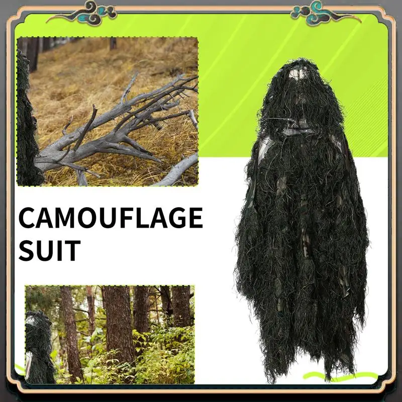 Премиальный охотничий плащ для взрослых на открытом воздухе, костюм Ghillie, одежда для фотосъемки, камуфляжная одежда Ghillie, охотничье пончо для охоты в джунглях
Премиальный охотничий плащ для взрослых на открытом воздухе, костюм Ghillie, одежда для фотосъемки, камуфляжная одежда Ghillie, охотничье пончо для охоты в джунглях