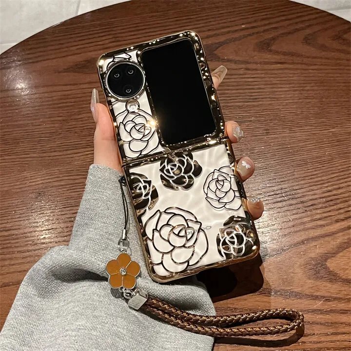 For OPPO Find N3 Flip Phone Case Foldable Screen Hand Rope Camellia Electroplating Transparent Ultra-thin Protective Cover
For OPPO Find N3 Flip Phone Case Foldable Screen Hand Rope Camellia Electroplating Transparent Ultra-thin Protective Cover