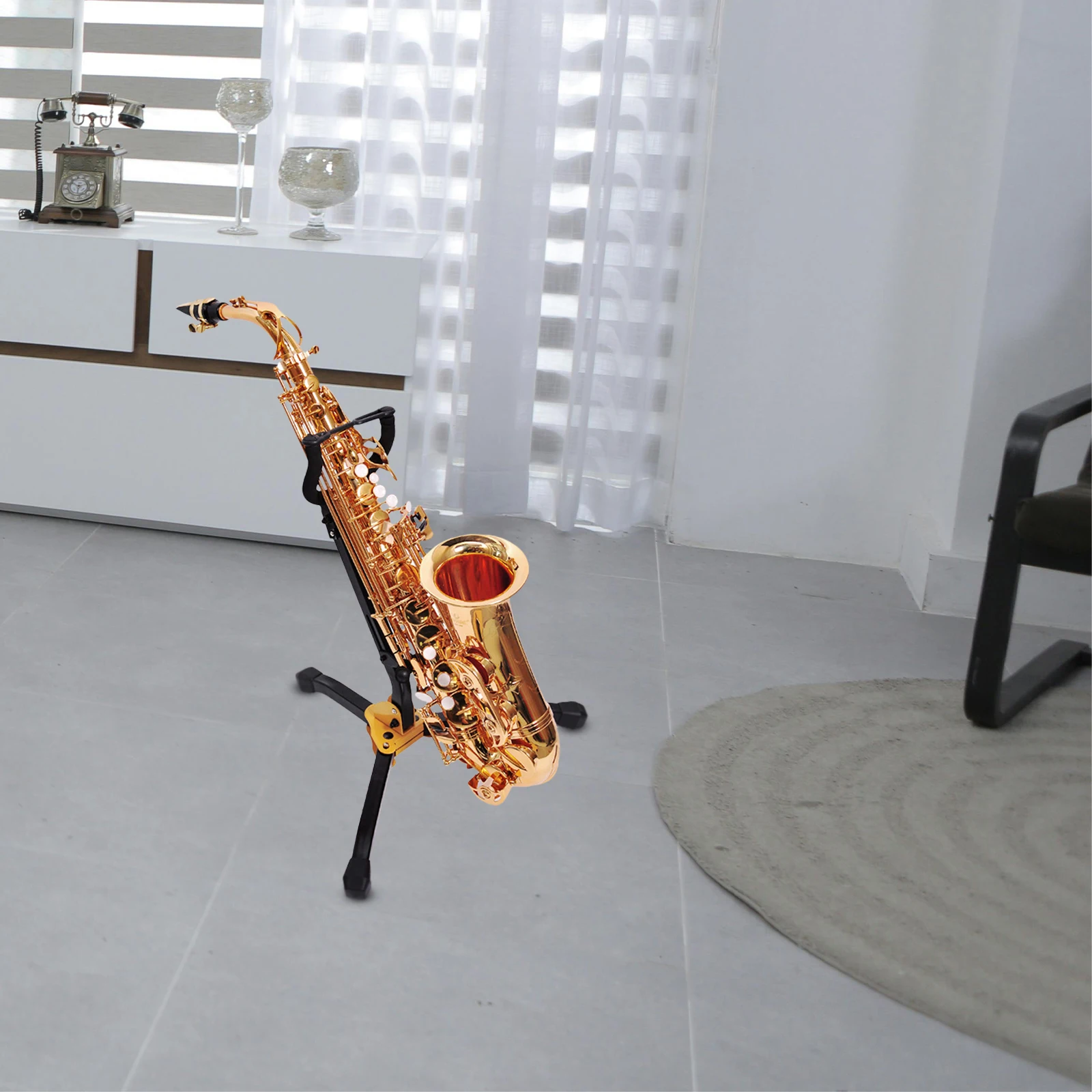 Foldable Alto Sax Holder Saxophone Stand Adjustable Saxophone Bracket for Alto Tenor Saxophones Easy Storage
Foldable Alto Sax Holder Saxophone Stand Adjustable Saxophone Bracket for Alto Tenor Saxophones Easy Storage