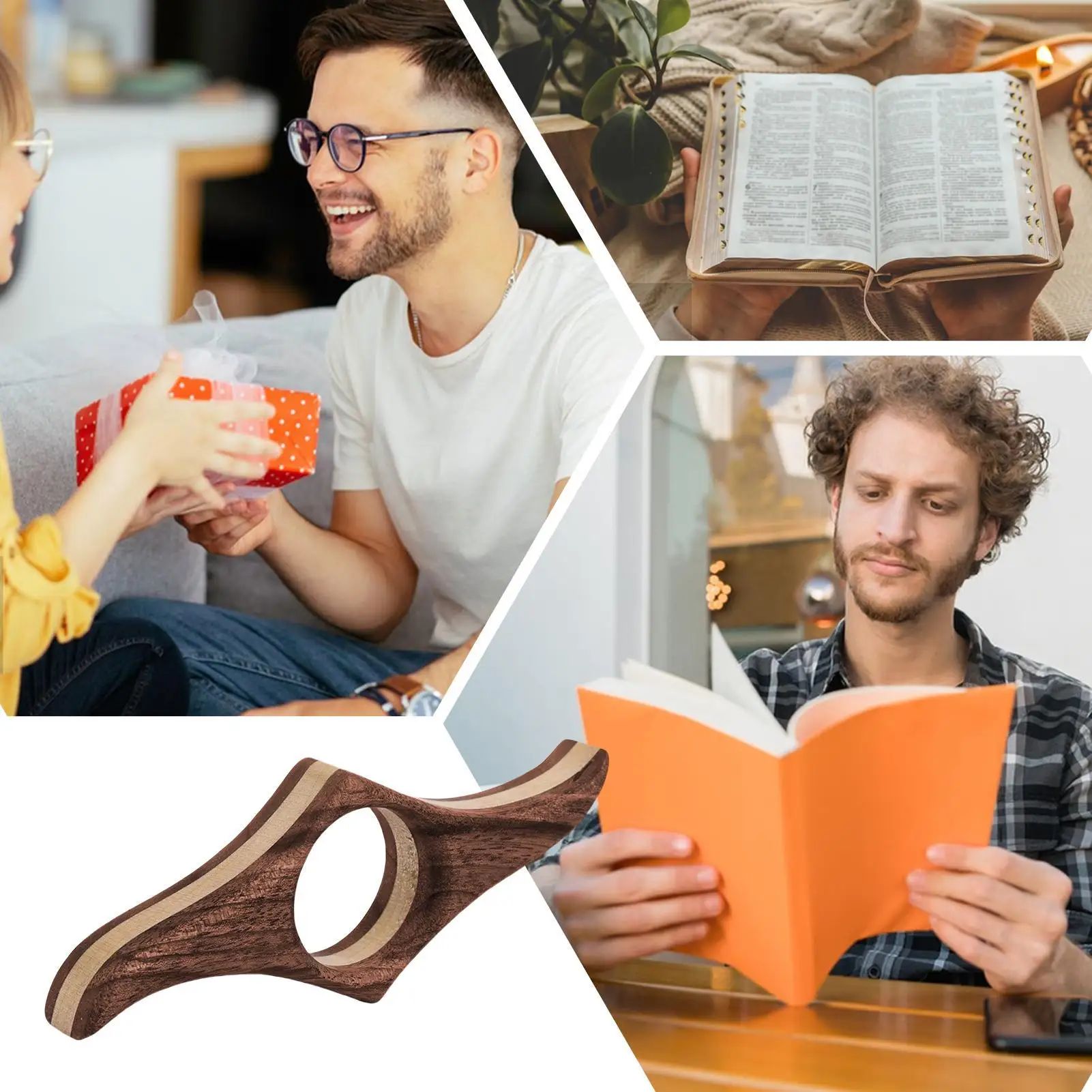 Wooden Thumb Bookmark One Hand Reading Thumb Book Support Book Page Holder For Office Book Lovers Fast DIY Reading Aid Tools 
Wooden Thumb Bookmark One Hand Reading Thumb Book Support Book Page Holder For Office Book Lovers Fast DIY Reading Aid Tools