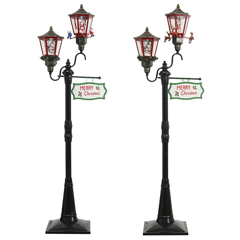 Christmas decoration snow street lights Christmas music floor wind lights European retro garden
Christmas decoration snow street lights Christmas music floor wind lights European retro garden
