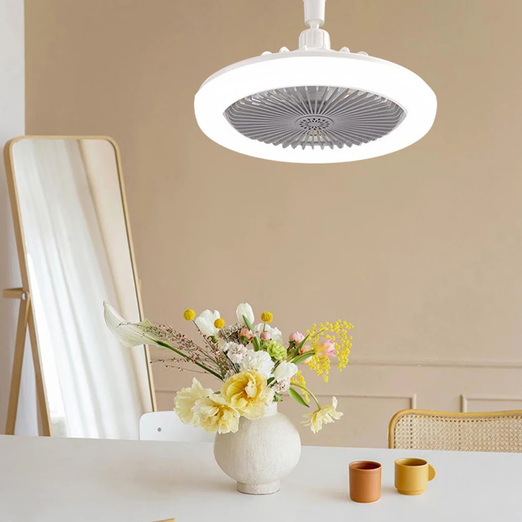 E27 LED Ceiling Fans with Light Remote Control Dimmable Ceiling Lamp Bulb Indoor Bedroom Chandelier with Cooling Fan 3 Modes
E27 LED Ceiling Fans with Light Remote Control Dimmable Ceiling Lamp Bulb Indoor Bedroom Chandelier with Cooling Fan 3 Modes