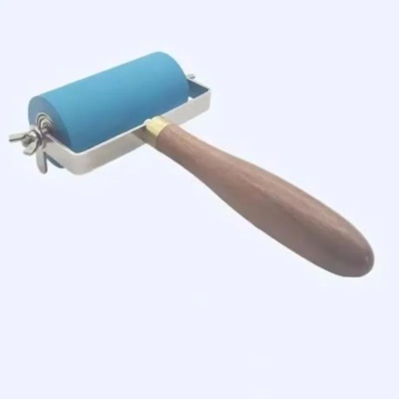 For Printmaking, Relief Printing, Woodblock & Etching Press, with Sandalwood Handle,Printing Ink Roller - 100MM Rubber Brayer
For Printmaking, Relief Printing, Woodblock & Etching Press, with Sandalwood Handle,Printing Ink Roller - 100MM Rubber Brayer