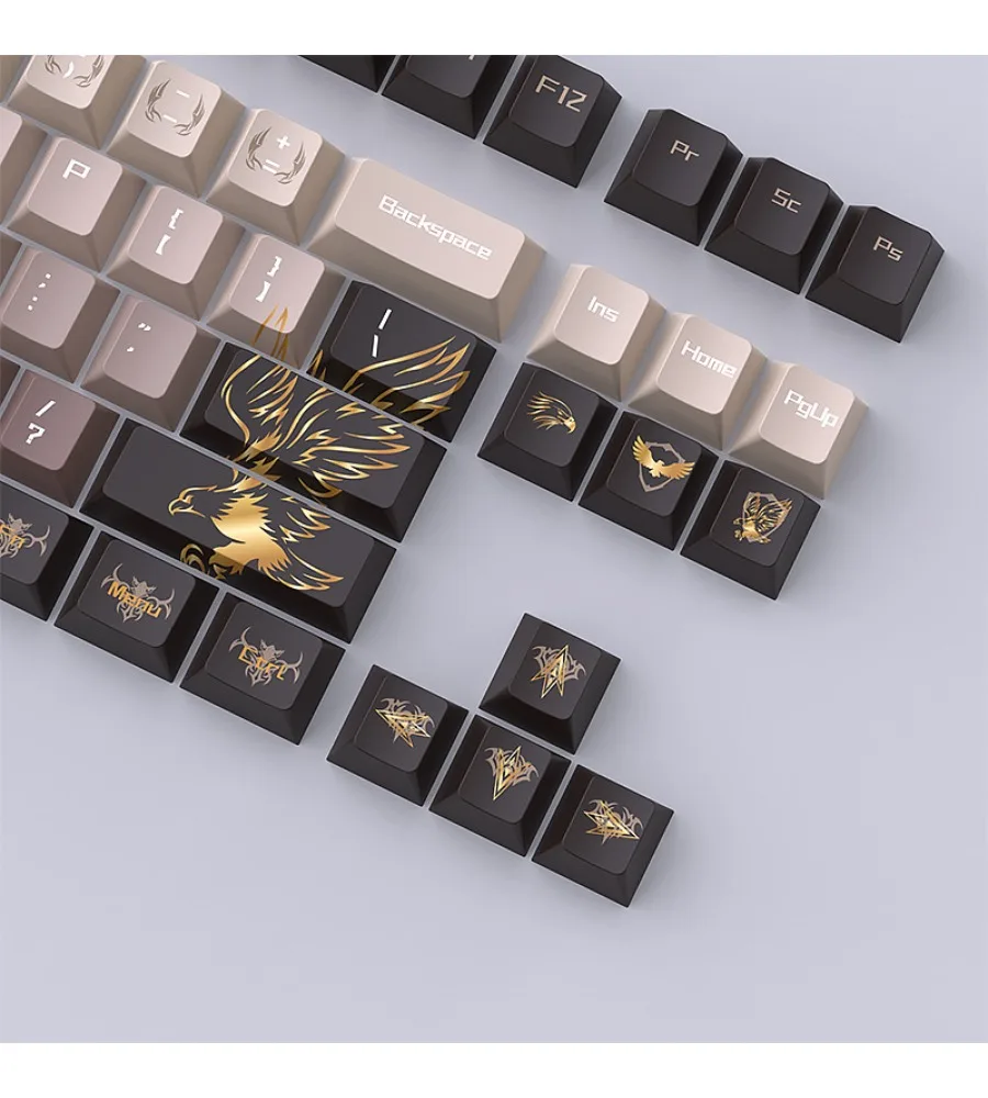 Keycap Eagle Grey Keycap Mechanical Keyboard Sublimation 109 Keys Original Factory Engraved PBT Customization
