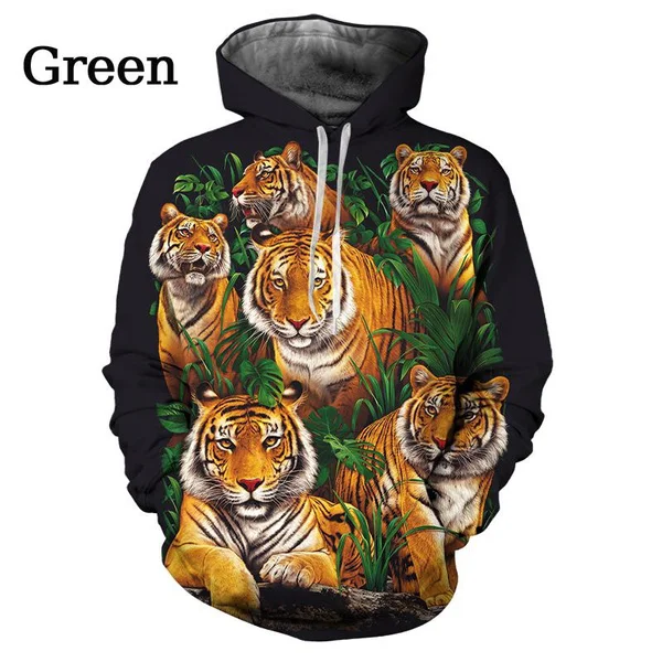 Personality Animal Tiger Sweatshirts Fashion 3d Hoodie Casual Long Sleeve Harajuku Pullover
Personality Animal Tiger Sweatshirts Fashion 3d Hoodie Casual Long Sleeve Harajuku Pullover
