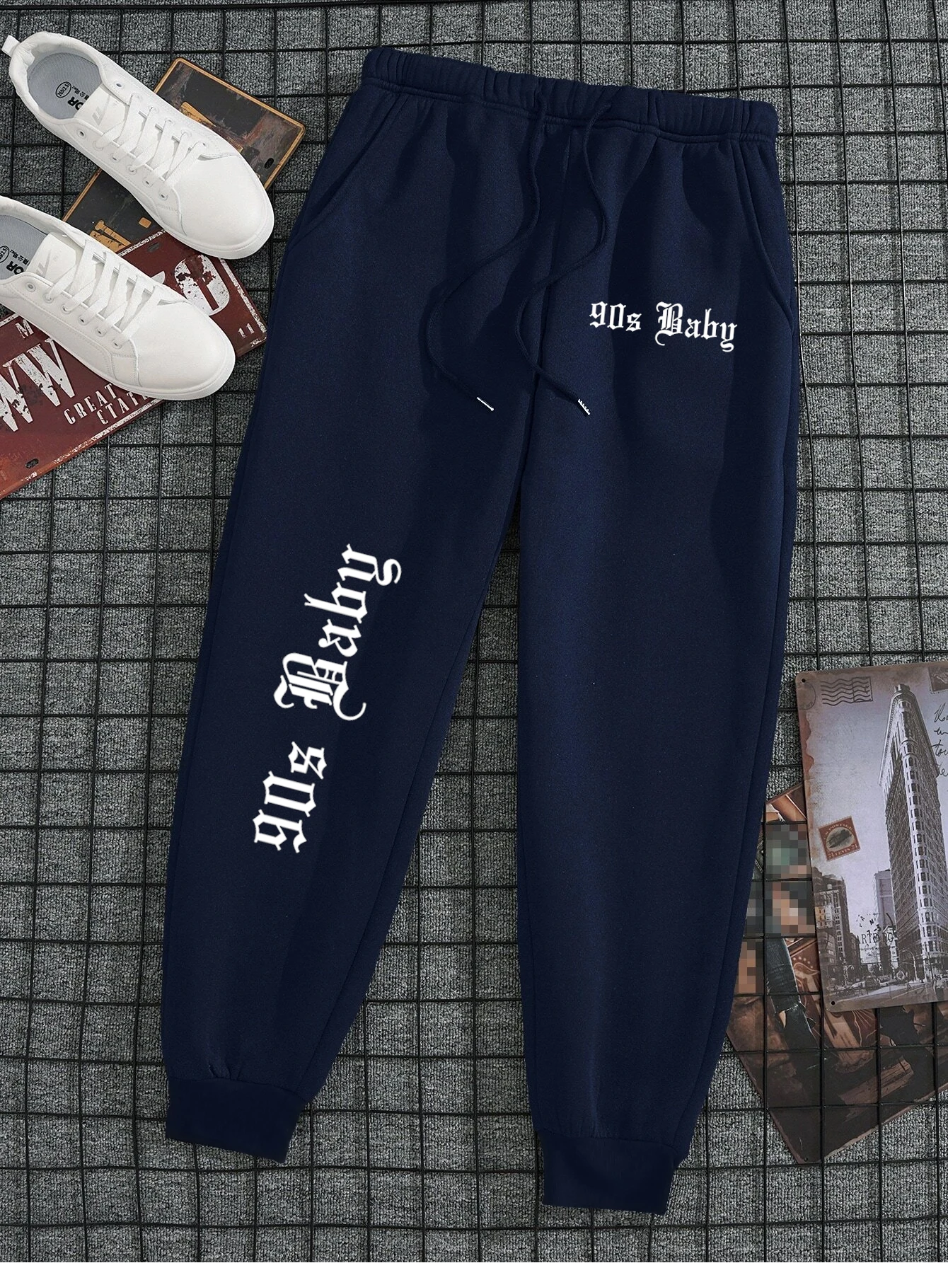 90'S Baby Letter Print Mens Womens Sportswear Oversized Baggy Jogger Pants Sweat Gym Sportswear Pocket Casual Sportswear Couple
90'S Baby Letter Print Mens Womens Sportswear Oversized Baggy Jogger Pants Sweat Gym Sportswear Pocket Casual Sportswear Couple