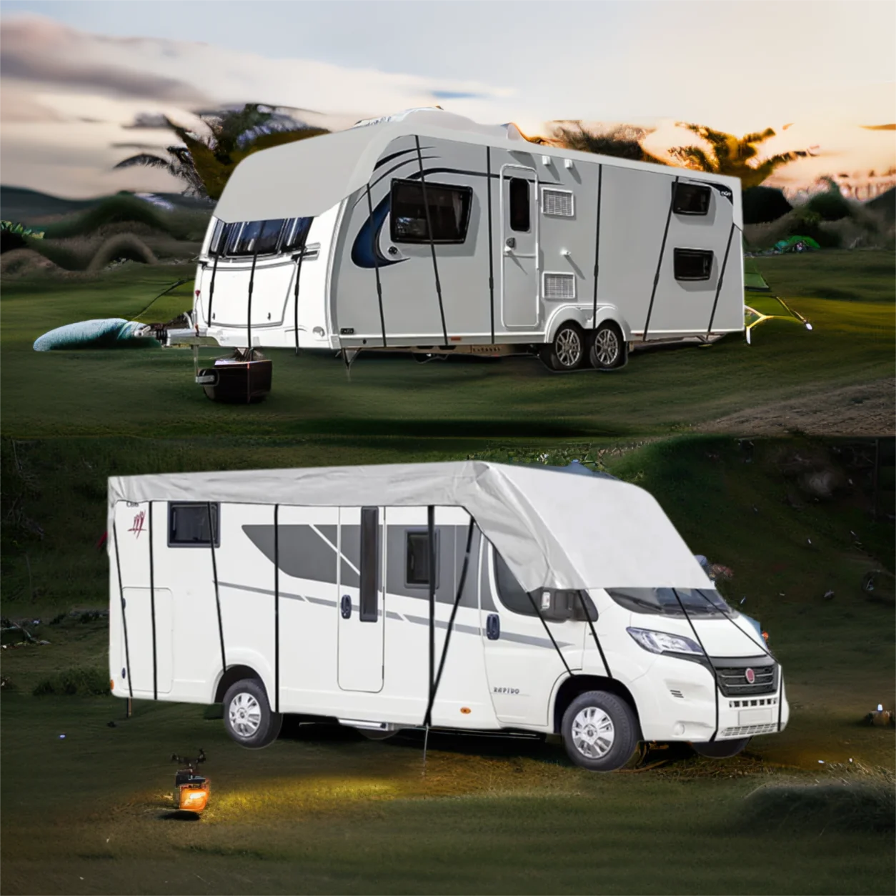 RV Roof Protective Cover Foldable table Motorhome Camper Caravan Trailer Top Tarp Cover Anti Dirt Waterproof Sunshade Tarpaulin
RV Roof Protective Cover Foldable table Motorhome Camper Caravan Trailer Top Tarp Cover Anti Dirt Waterproof Sunshade Tarpaulin