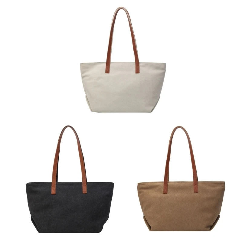 Women Bag Large Capacity Shoulder Bag Simple Underarm Bag Canvas Handbag All-matching Armpit Bag for Commuting School
Women Bag Large Capacity Shoulder Bag Simple Underarm Bag Canvas Handbag All-matching Armpit Bag for Commuting School