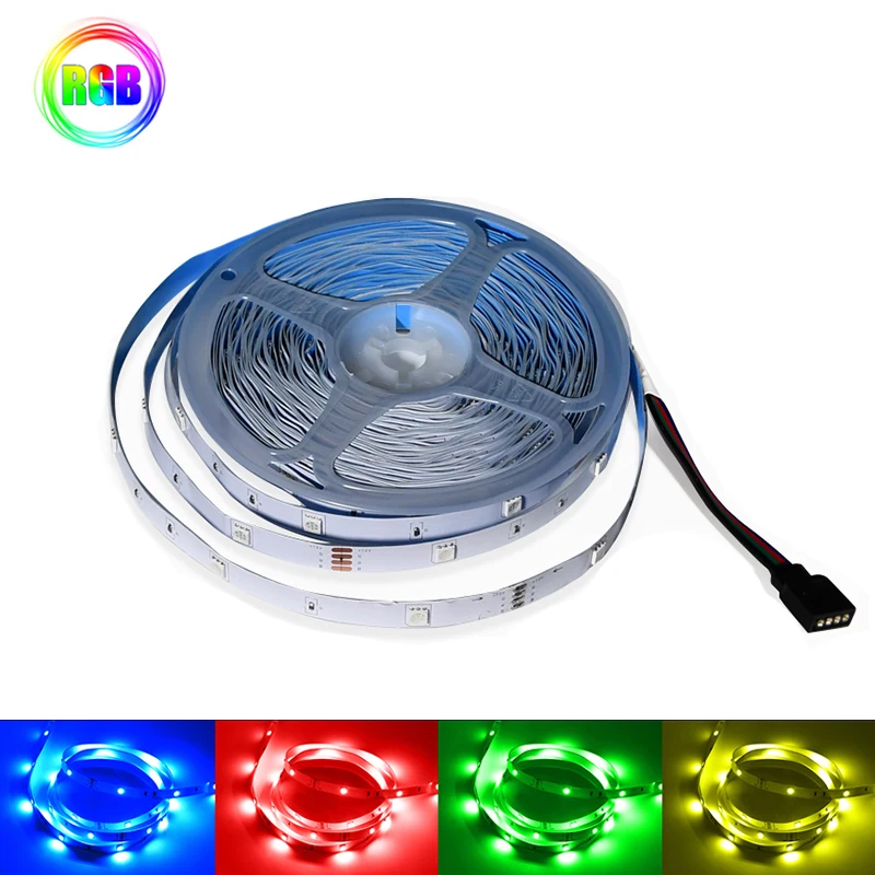 RGB Led Strip Lights 12V 5050 Adhesive Led Tape Light 12V Flexible Led Strips Light RGB 18LED/M Non Waterproof 5M/10M/15M
RGB Led Strip Lights 12V 5050 Adhesive Led Tape Light 12V Flexible Led Strips Light RGB 18LED/M Non Waterproof 5M/10M/15M