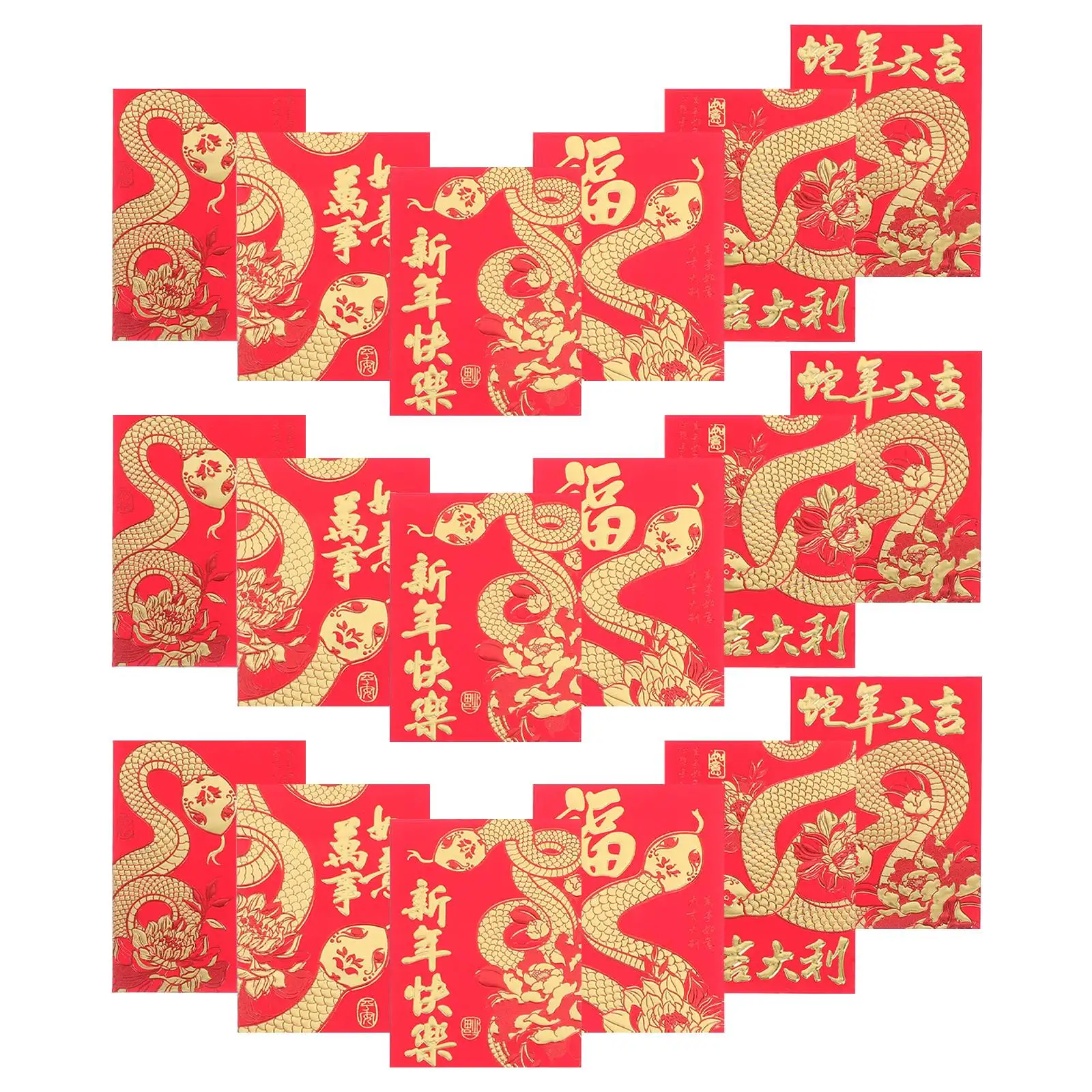 36 Pcs Year of The Snake Red Envelope Packets New Decorate Paper Party Spring Festival
36 Pcs Year of The Snake Red Envelope Packets New Decorate Paper Party Spring Festival