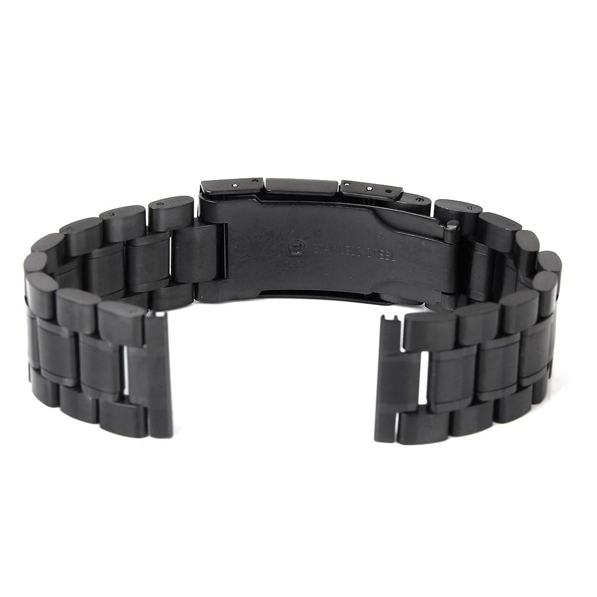 2pcs Stainless Steel Watch Band 18mm Black 165mm 3.5mm Straight End Solid Links Foldover Clasp for 20mm 18mm Wristwatches
2pcs Stainless Steel Watch Band 18mm Black 165mm 3.5mm Straight End Solid Links Foldover Clasp for 20mm 18mm Wristwatches