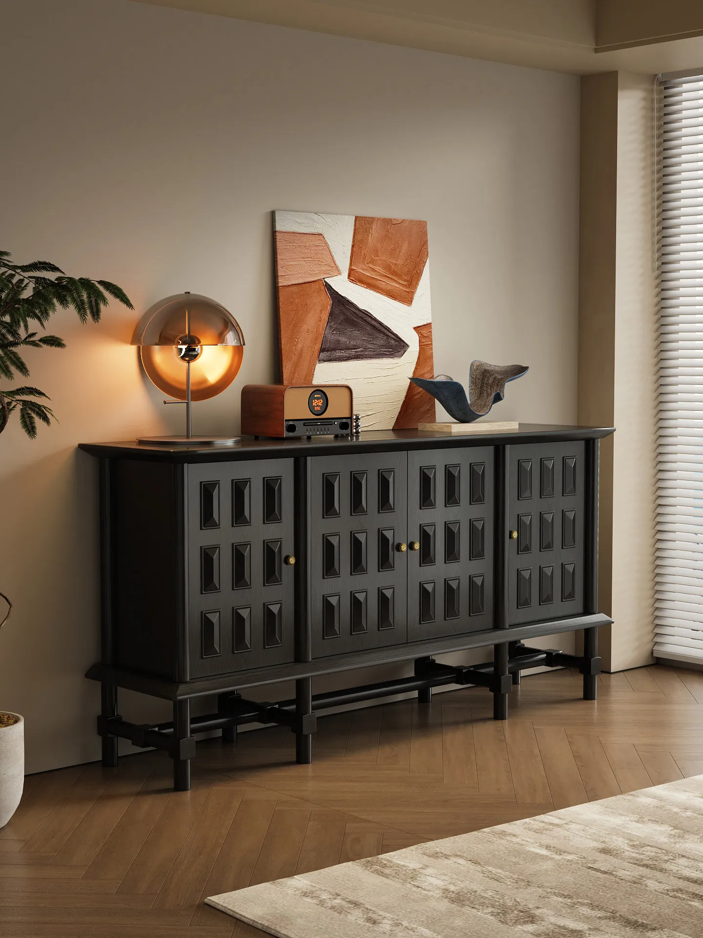 YFY retro style dining side cabinet French living room storage locker household entrance solid wood side cabinet
YFY retro style dining side cabinet French living room storage locker household entrance solid wood side cabinet