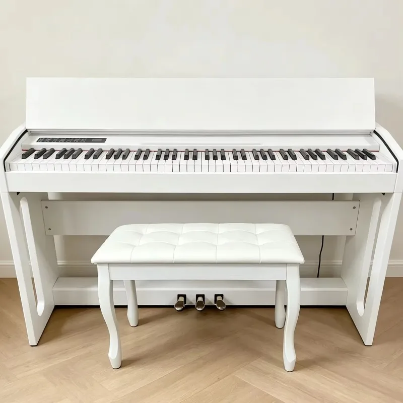 Compact 88-Key Hammer Action Digital Piano,Musical Pianos YD-2402 with 3 Pedals, 128 Tones & Carry Case for Beginners
Compact 88-Key Hammer Action Digital Piano,Musical Pianos YD-2402 with 3 Pedals, 128 Tones & Carry Case for Beginners