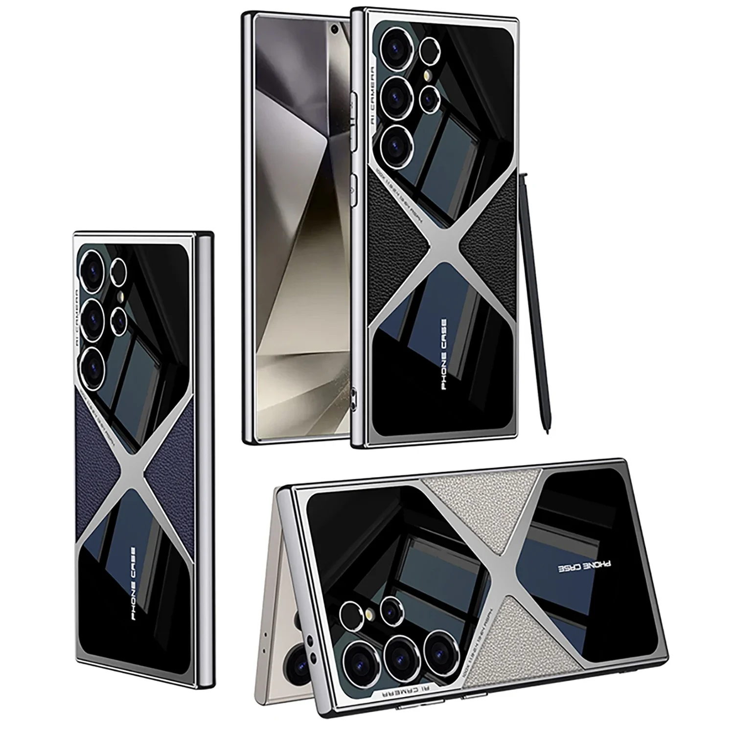 For Samsung Galaxy S24 S23 Ultra Luxury Electroplated Plain Leather Matte Shockproof Full Lens Protection Back Cover Accessories
For Samsung Galaxy S24 S23 Ultra Luxury Electroplated Plain Leather Matte Shockproof Full Lens Protection Back Cover Accessories