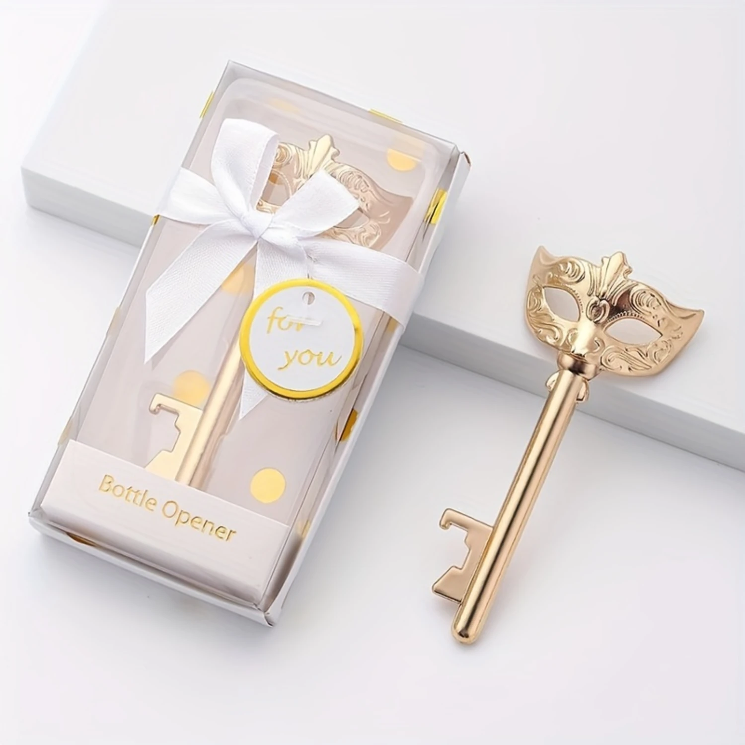 10pcs, creative golden mask shaped beer bottle opener with packaging box, suitable for creative wedding gifts, souvenirs for gue
10pcs, creative golden mask shaped beer bottle opener with packaging box, suitable for creative wedding gifts, souvenirs for gue