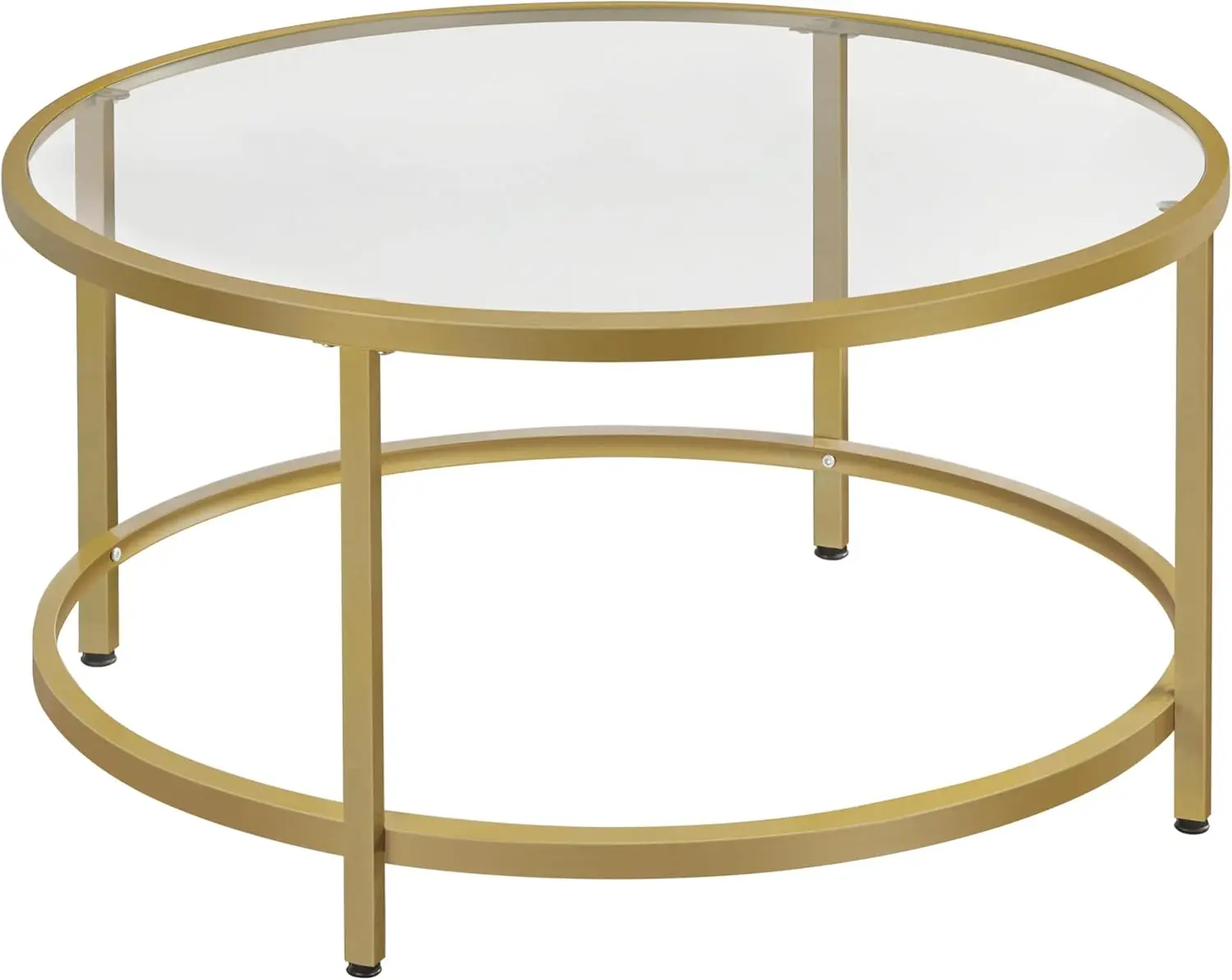 36" Round Gold Glass Coffee Table for Living Room, Metal Frame Circle Table for Home Office Apartment
36" Round Gold Glass Coffee Table for Living Room, Metal Frame Circle Table for Home Office Apartment